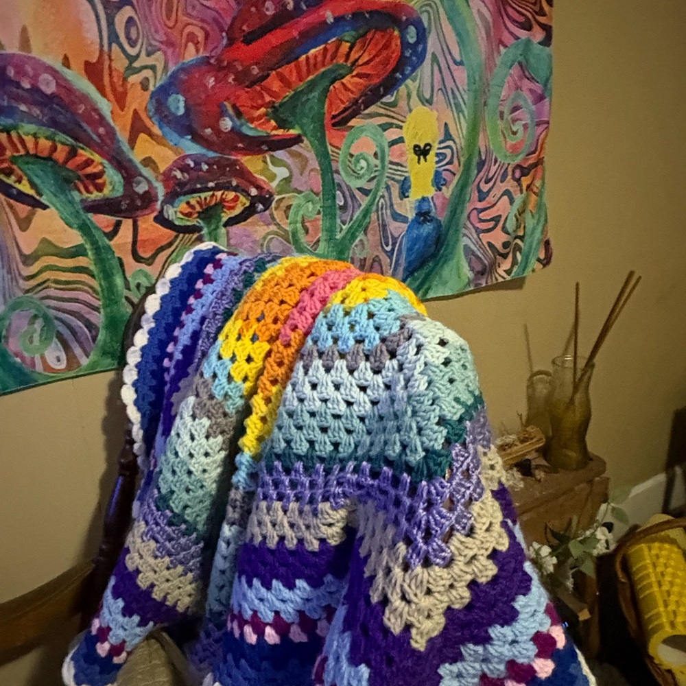 Colorful Crochet Blanket